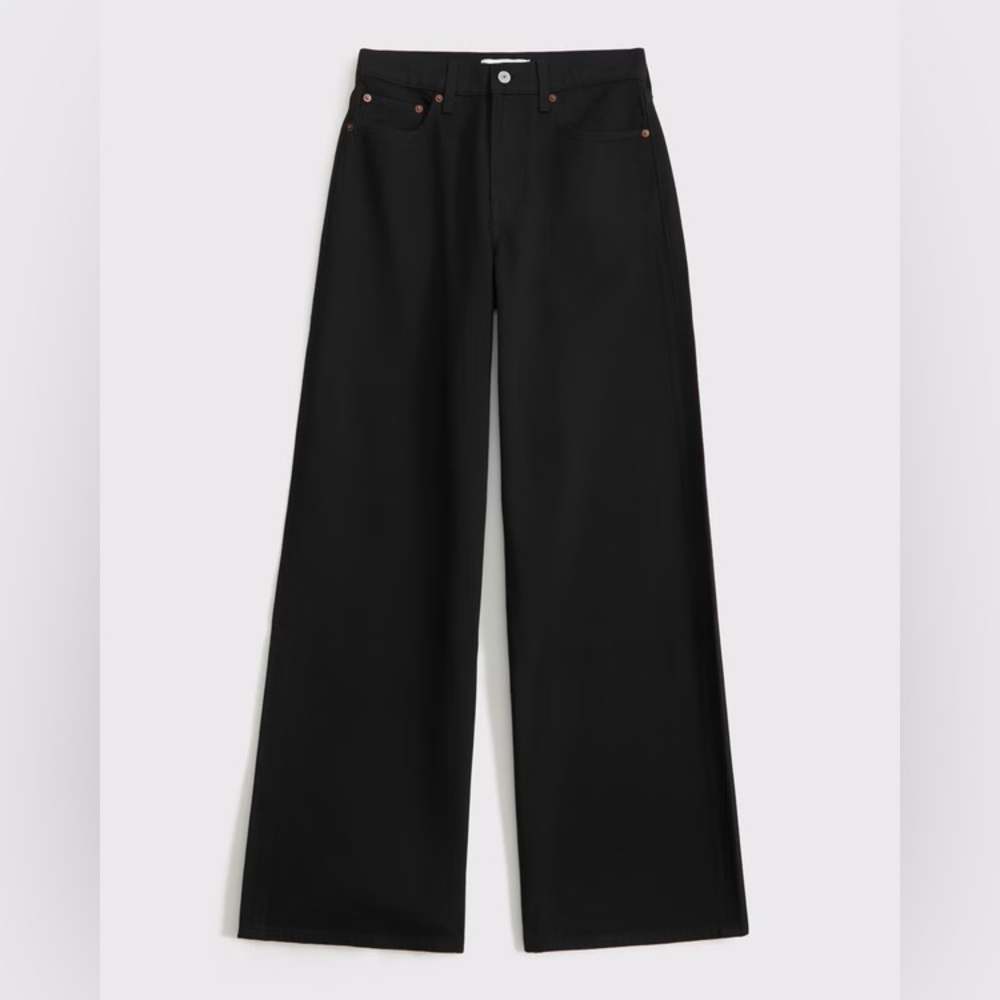 Abercrombie & Fitch High Rise Wide Leg Jeans